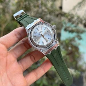 Gupin transparent dial watch