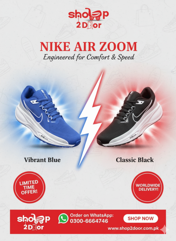 Nike Air Zoom Pegasus 36 Black Sneakers in Pakistan by Shop2Door Store