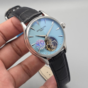 PP Premium Light Blue Dial Open-Heart Automatic Watch in Pakistan