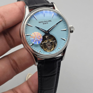 PP Premium Light Blue Dial Open-Heart Automatic Watch in Pakistan