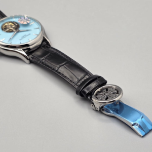 PP Premium Light Blue Dial Open-Heart Automatic Watch in Pakistan