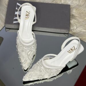 Zara embroidery party heels in Lahore Karachi