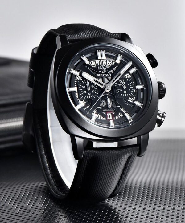 BENYAR Original Watch Price in Pakistan | Luxury Skeleton Chronograph Watch for Men 2025