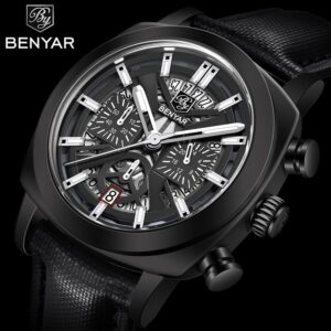 BENYAR Original Watch Price in Pakistan | Luxury Skeleton Chronograph Watch for Men 2025