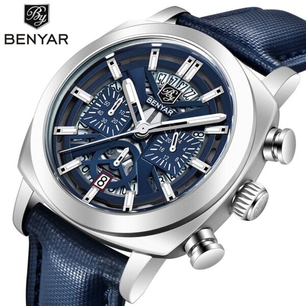BENYAR Original Watch Price in Pakistan | Luxury Skeleton Chronograph Watch for Men 2025