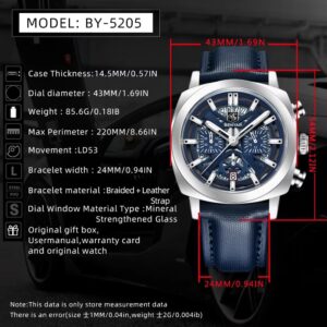 BENYAR Original Watch Price in Pakistan | Luxury Skeleton Chronograph Watch for Men 2025