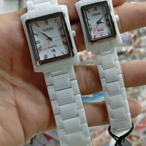 Premium White Ceramic Watch Set for Pashtun Couples