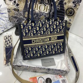 Dior Book Tote Bag in Navy Blue Pakistan by Shop2Door Store