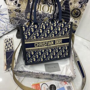 Dior Book Tote Bag in Navy Blue Pakistan by Shop2Door Store