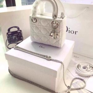 Christian Dior Mini Lady Dior black patent