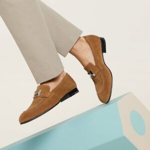 Hermes Paris Suede Loafer Shoes for Women in Pakistan