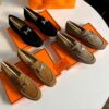 Hermes Paris Suede Loafer Shoes for Women in Pakistan
