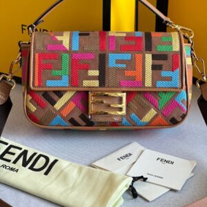 FENDI FF Monogram Canvas Bag with Box