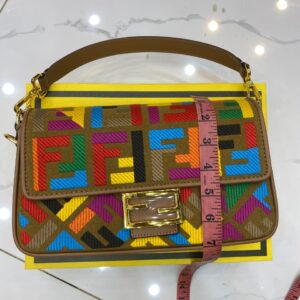 FENDI FF Monogram Canvas Bag with Box
