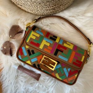 FENDI FF Monogram Canvas Bag with Box