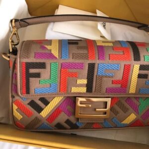 FENDI FF Monogram Canvas Bag with Box