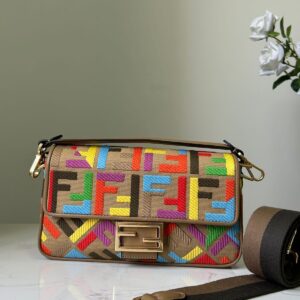 FENDI FF Monogram Canvas Bag with Box