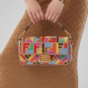 FENDI FF Monogram Canvas Bag with Box