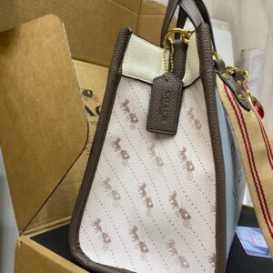 COACH Caviar Shoulder Bag with Cherry