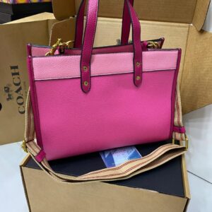 COACH Caviar Shoulder Bag with Cherry