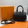 LOUIS VUITTON Speedy Trunk 20 Handbag in Black