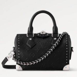 LOUIS VUITTON Speedy Trunk 20 Handbag in Black