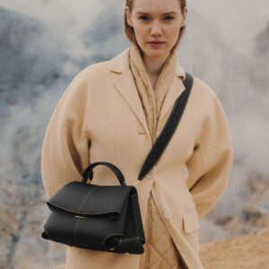 POLENE Mokki Textured Taupe Handbag Pakistan