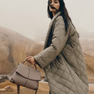 POLENE Mokki Textured Taupe Handbag Pakistan