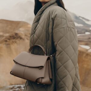 POLENE Mokki Textured Taupe Handbag Pakistan