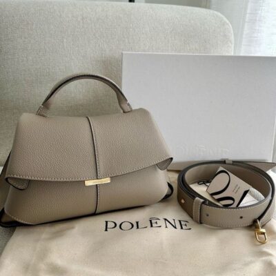 POLENE Mokki Textured Taupe Handbag Pakistan