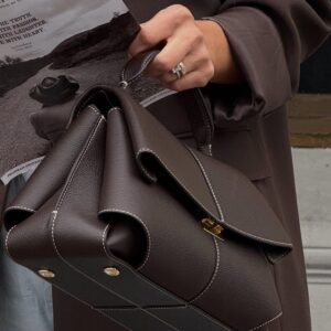 POLENE Mokki Textured Taupe Handbag Pakistan