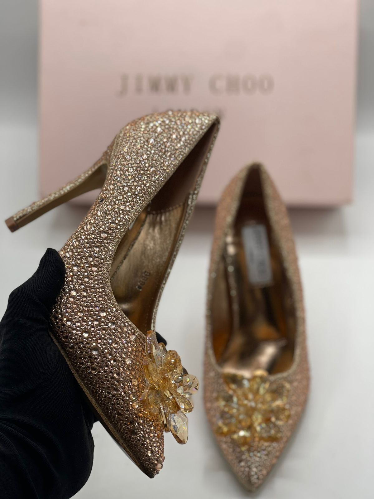 Jimmy Choo Cinderella Crystal Heels