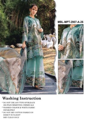maria b lawn collection 2026 embroidered spangle suit chiffon dupatta USA