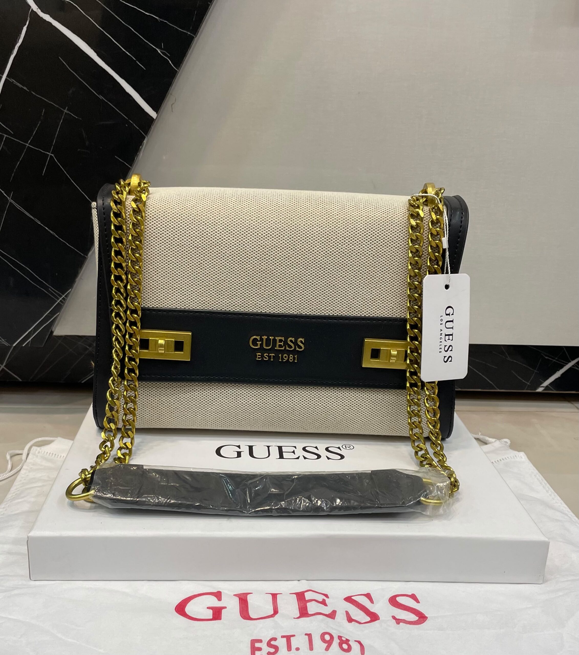 Guess Katey Croc Shoulder Bag women's premium handbag Pakistan