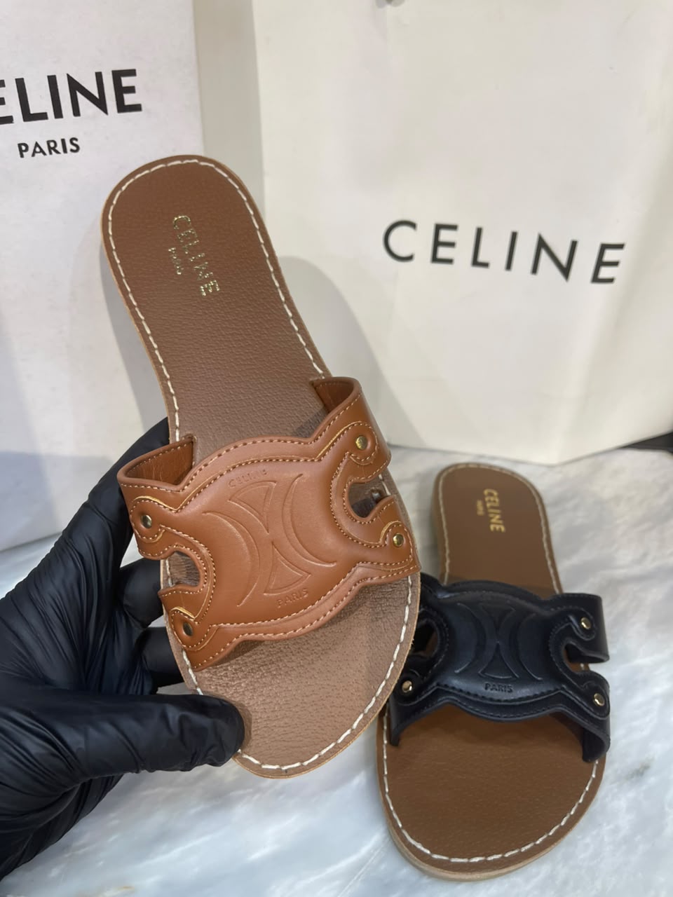 CELINE Marina Mule premium women's slip-on shoes Pakistan