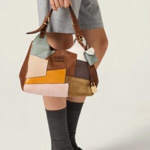 MIU MIU Leather Bag Calfskin Travertine Periwinkle premium women's handbag Pakistan