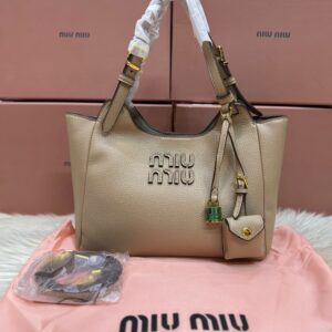 MIU MIU Leather Bag Calfskin Travertine Periwinkle premium women's handbag Pakistan