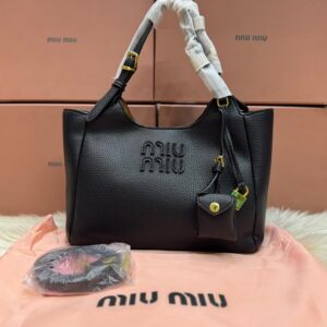 MIU MIU Leather Bag Calfskin Travertine Periwinkle premium women's handbag Pakistan