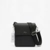 LACOSTE Branded Men’s Cross Body Bag – Premium Black Shoulder & Sling Bag for Men