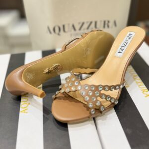 AQUAZZURA Tequila Mule 75 crystal embellished heels for women in Pakistan