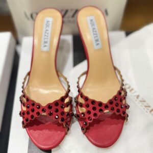 AQUAZZURA Tequila Mule 75 crystal embellished heels for women in Pakistan