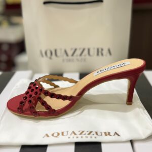 AQUAZZURA Tequila Mule 75 crystal embellished heels for women in Pakistan