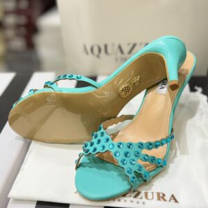 AQUAZZURA Tequila Mule 75 crystal embellished heels for women in Pakistan
