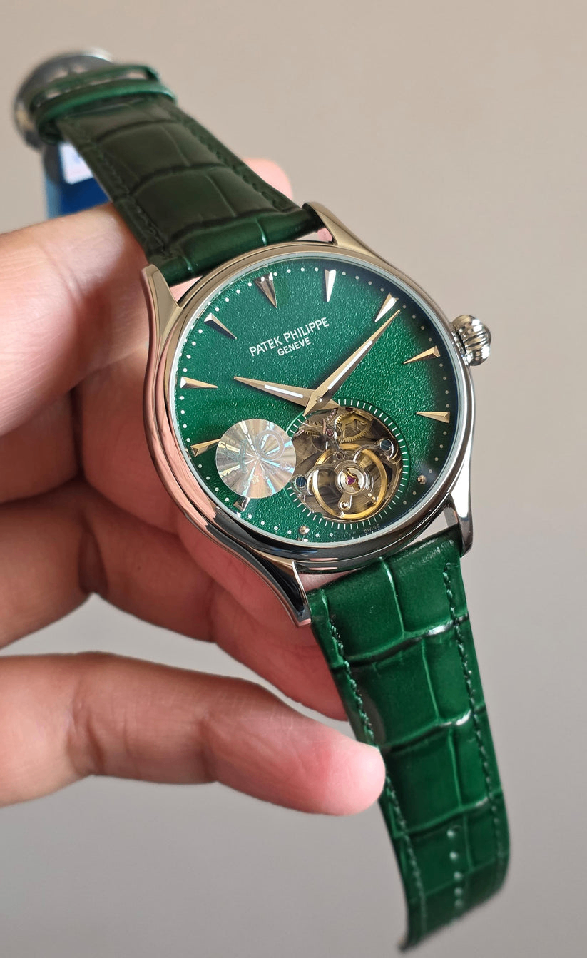 PP Premium Green Dial Open-Heart Automatic Watch in Pakistan