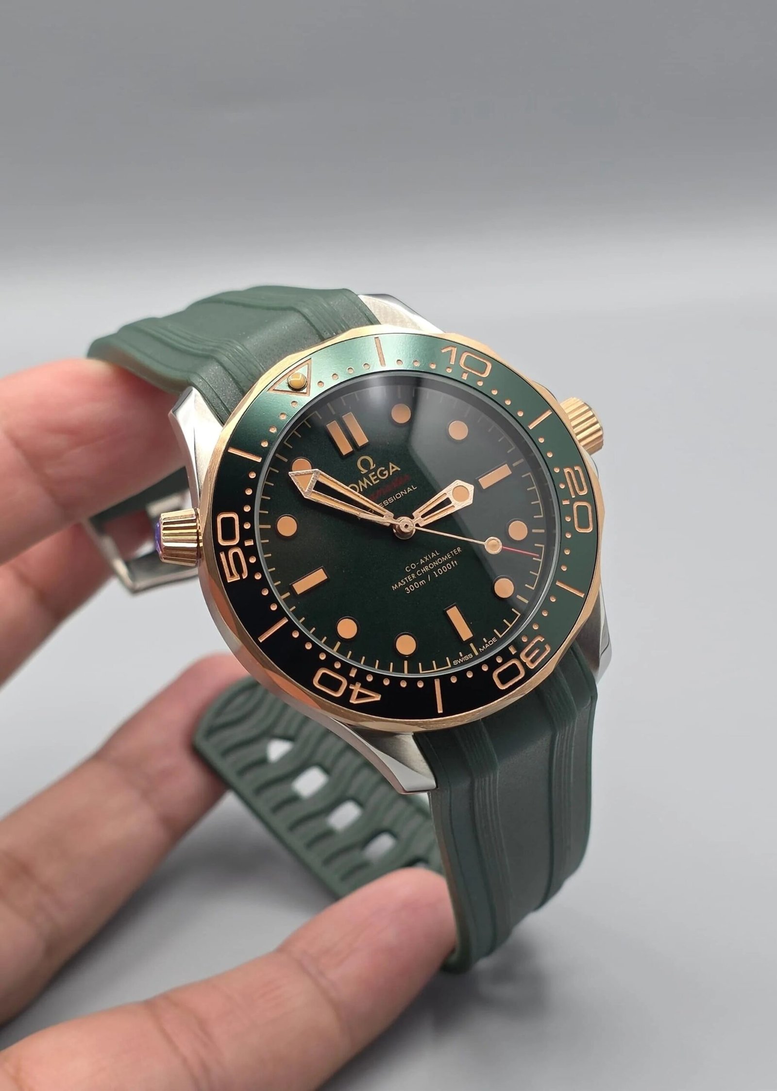 Omega Green dial watch by shop2door diver watch
