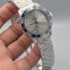 omega Grey Blue Diver Automatic – Steel Chain Edition Watch