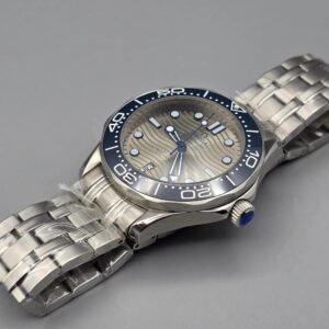 omega Grey Blue Diver Automatic – Steel Chain Edition Watch