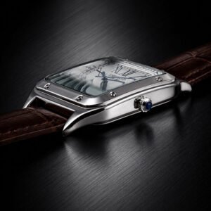 Emerald Santos ES-2031 men's watch with white dial and two-tone design