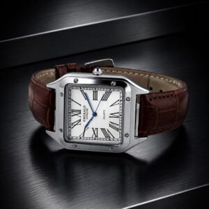 Emerald Santos ES-2031 men's watch with white dial and two-tone design