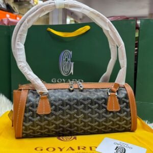 Maison Goyard Bonbonnière premium-quality baguette handbag with code embossing